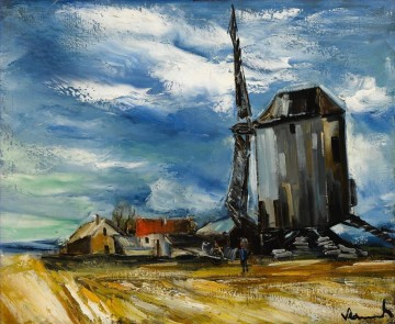 モーリス・ド・ヴラマンク Painting - 風車 モーリス・ド・ヴラマンク